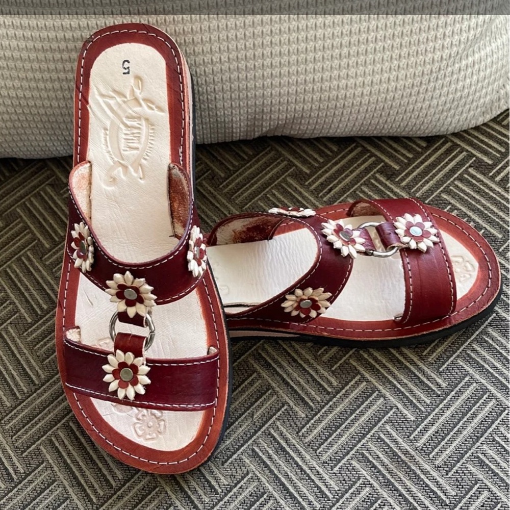 Handmade Floral Mexican Sandals